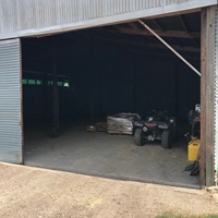 Corrugated Barn Doorway
